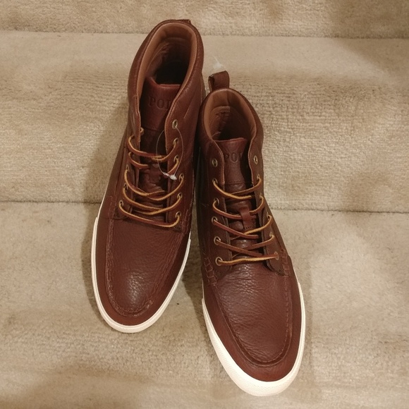 Polo Ralph Lauren Other - Polo Ralph Lauren Leather Hi Top Sneakers